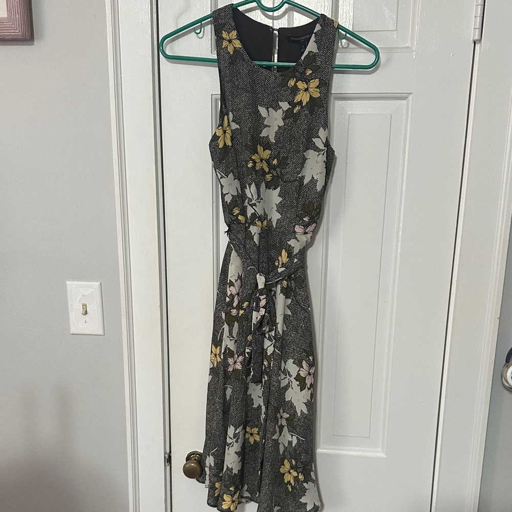 Banana Republic floral brown dress size 0